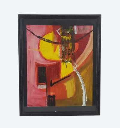 Gouache signée Annie Maume (épouse Robert héraud)