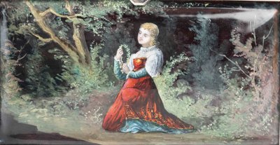 Eine Schmuckschatulle aus Emaille, Ende des 19. Jahrhunderts