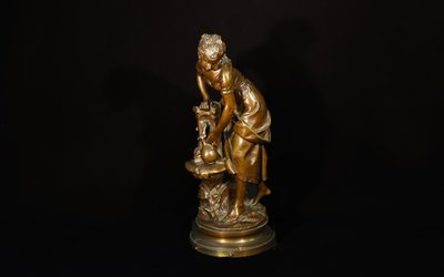 Scultura in bronzo firmata Louis Gossin
