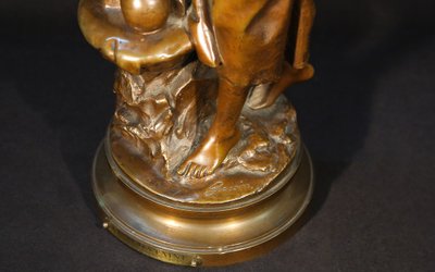 Scultura in bronzo firmata Louis Gossin