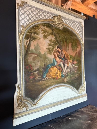 Peinture de boiseries ou de trumeaux datant du 19e siècle belle peinture 