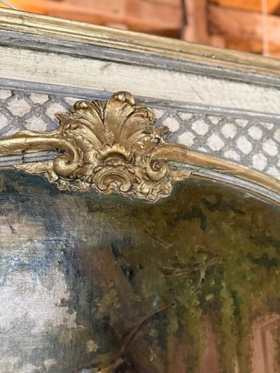 Peinture de boiseries ou de trumeaux datant du 19e siècle belle peinture 