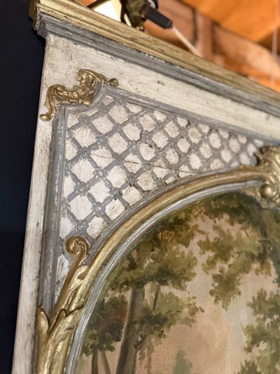Peinture de boiseries ou de trumeaux datant du 19e siècle belle peinture 