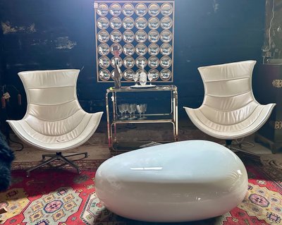 Khoisi pebble coffee table by Naoto Fukasawa published by Driade Italy
