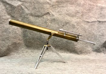 Lunette astronomique laiton, XXe siècle