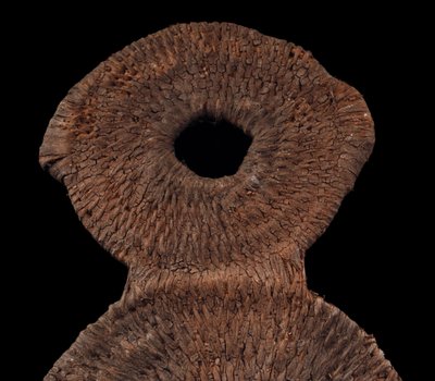 Timbuwarra-Figur, Stammeskunst, Ozeanische Kunst, Kultfigur Korbflechterei, Pazifische Kunst, 85 cm