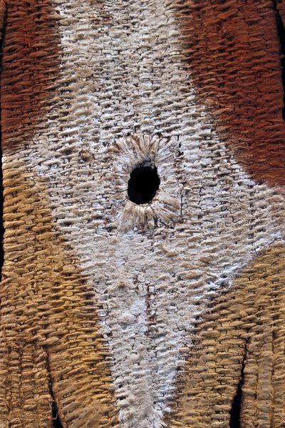 Timbuwarra-Figur, Stammeskunst, Ozeanische Kunst, Kultfigur Korbflechterei, Pazifische Kunst, 85 cm