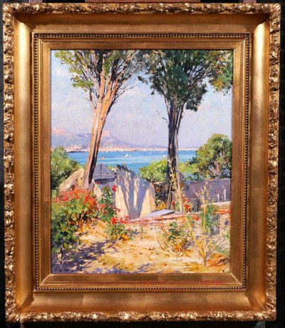 Paul PLACE-CANTON 1862-1908 Tolone, paesaggio da La Seyne-sur-mer, Var, dipinto, Salon 1907