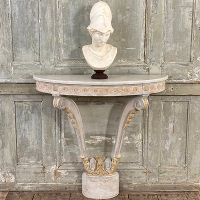 Console demie lune Louis XVI