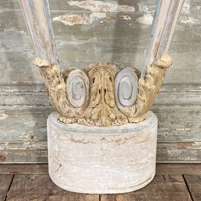 Console demie lune Louis XVI