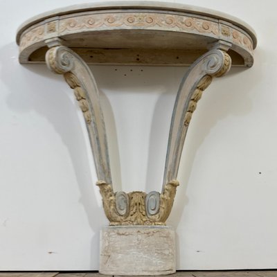 Console demie lune Louis XVI
