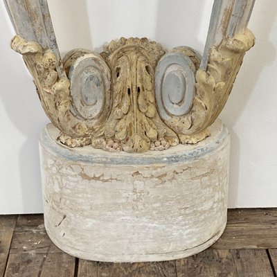 Console demie lune Louis XVI