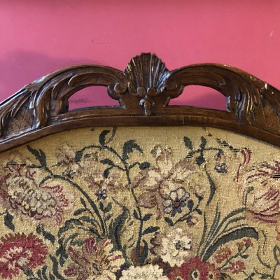Kaminschirm und sein Originalblatt, Regency-Epoche