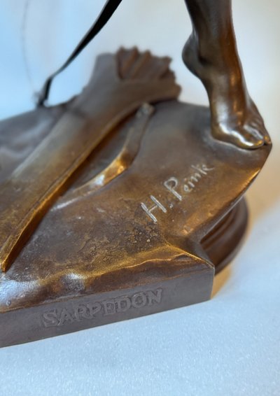 Scultura in bronzo "Sarpedon" Henri Peinte - Siot Decauville H 63