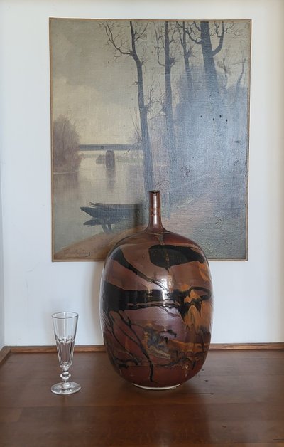 Francisco Pereira (1948-2023) stoneware vase / Puisaye