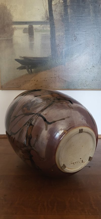 Francisco Pereira (1948-2023) stoneware vase / Puisaye