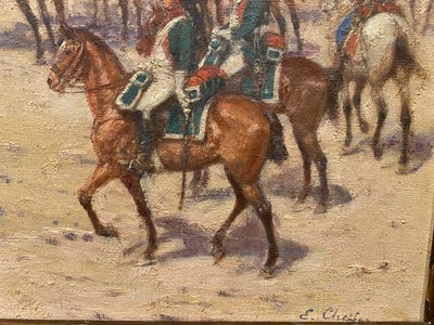 Orientalist painting of Napoleon by Chepfer