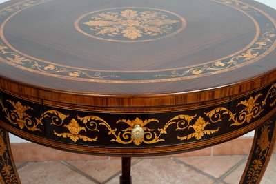 Antique Lombardy coffee table, early 20th century.