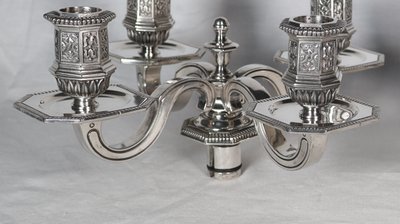 Pair of Christofle Dupérier candelabras 20th century