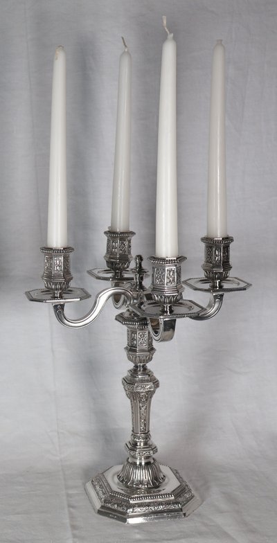 Pair of Christofle Dupérier candelabras 20th century