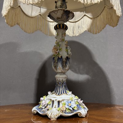 Capodimonte porcelain table lamp
