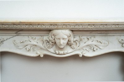 Antiker Kamin Louis XV Neapel Anfang 18.