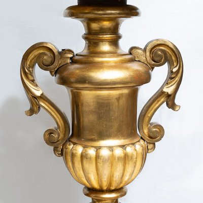 Pair of antique candelabras, second half of the 18th century. Height 205 cm.