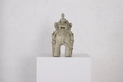 Elefante con guerrieri in celadon, Siam