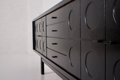 Brutalistisches Enfilade Sideboard Schwarz