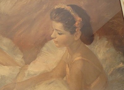 HSP painting John Strevens ballerinas young dancers ballet girls XXth century