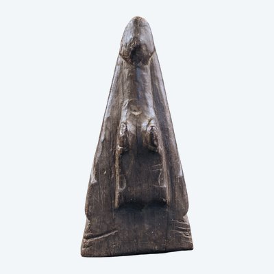 Proue de pirogue, art océanien, art tribal, Papouasie Nouvelle Guinée, Océanie, 28 cm