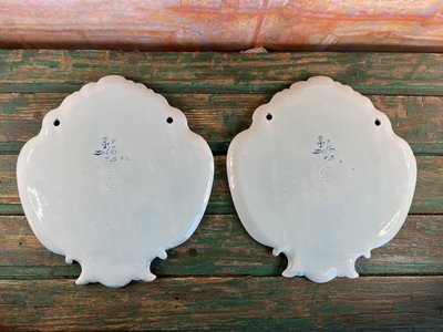 Paire de Plaques Murales en Faïence de Delft – Joost Thooft & Labouchère – Signée Frans Höppé  19eme