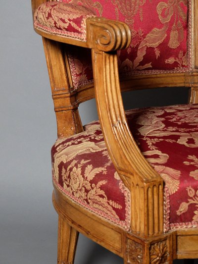 Paire de fauteuils lyonnais d'époque Louis XVI