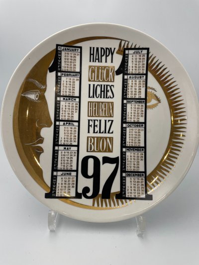 Suite of eleven plates from the Calendario series by Piero FORNASETTI