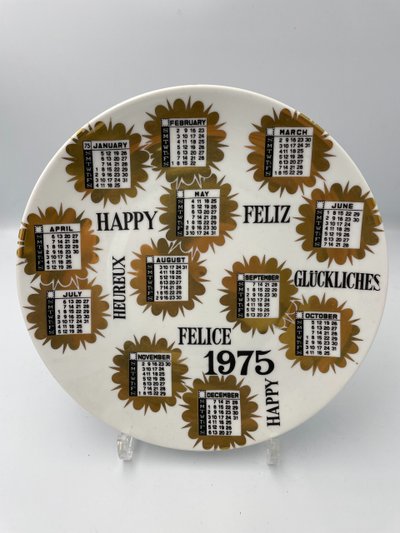 Suite of eleven plates from the Calendario series by Piero FORNASETTI
