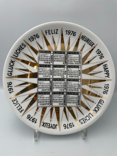 Suite of eleven plates from the Calendario series by Piero FORNASETTI