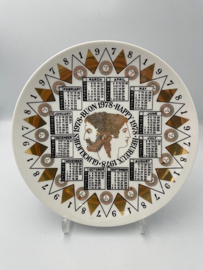 Suite of eleven plates from the Calendario series by Piero FORNASETTI