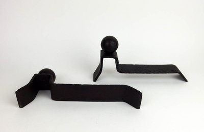 Pair of Art Deco andirons by Jacques Adnet