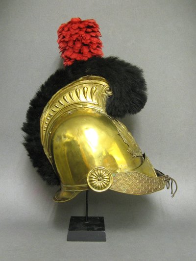 Casco da pompiere Mle 1852 De La Ville De Saint Dié Secondo Impero.