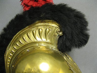 Casco da pompiere Mle 1852 De La Ville De Saint Dié Secondo Impero.