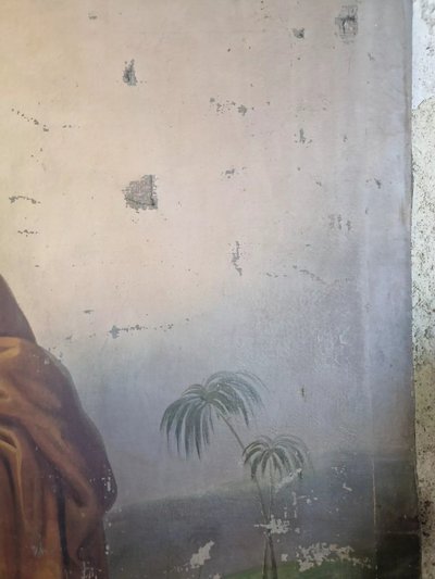 Huge 18th-century oil painting Saint Matthew the Apostle