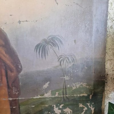 Huge 18th-century oil painting Saint Matthew the Apostle