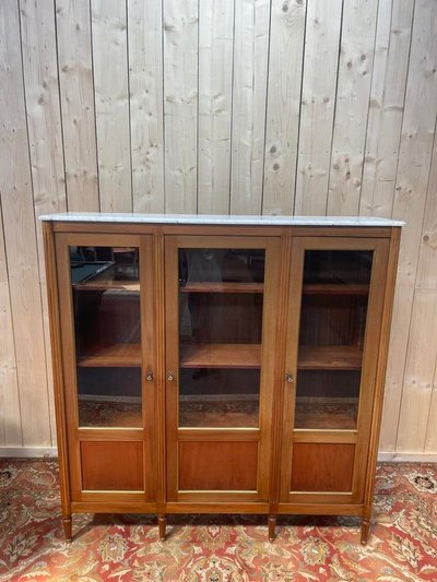 Biblioteca - Louis XVI Style Showcase 3 porte