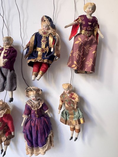 Teatro d'opera in miniatura in legno intagliato - Castelet de marionnettes XIX secolo