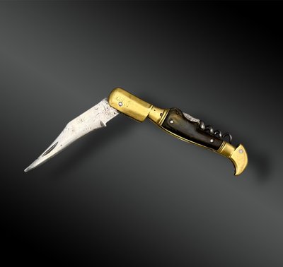COLTELLO PIEGHEVOLE A DUE PEZZI - Italia - XIX secolo