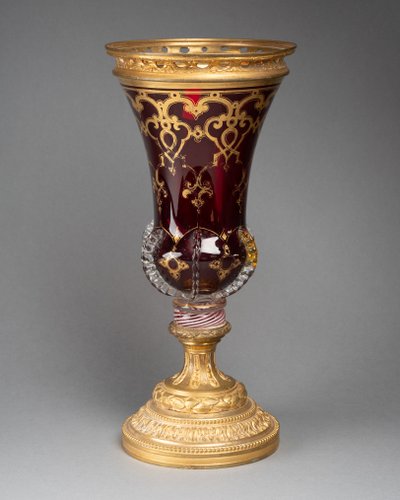 Glass Mounted in Goldsmithery, 19th Century