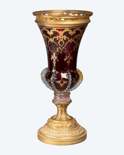 Glass Mounted in Goldsmithery, 19th Century