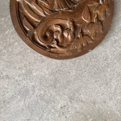 Matrice in bronzo per medaglia di Anie Mouroux soggetto all'Antichità
