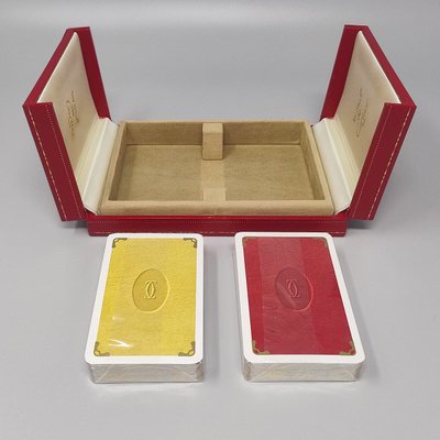 1970s Original Gorgeous Playing Cards Box by Cartier in Excellent condition. Made in France