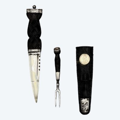 COUTEAU appelé Sgian Dubh - Écosse - Début du XXème siècle